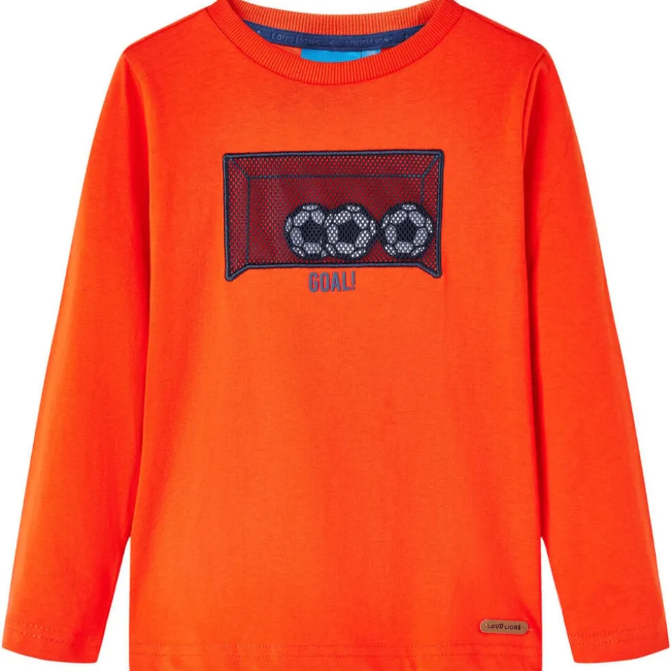 Kindershirt met lange mouwen 104 feloranje