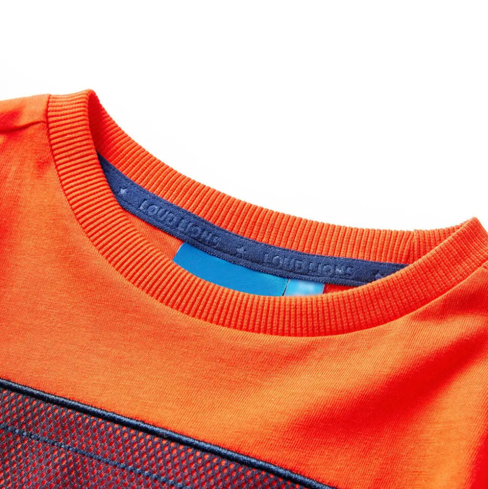 Kindershirt met lange mouwen 104 feloranje