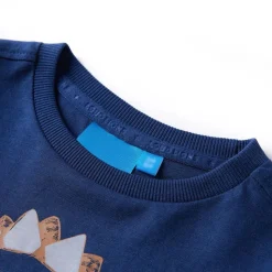 Kindershirt met lange mouwen 104 marineblauw