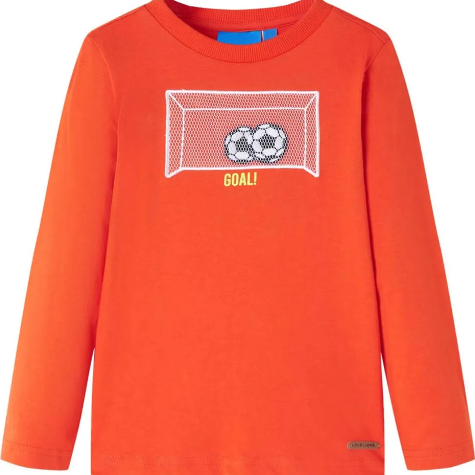 Kindershirt met lange mouwen 104 feloranje