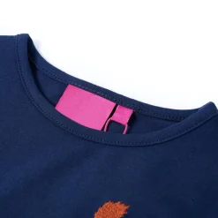 Kindershirt met lange mouwen 104 marineblauw