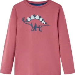 Kindershirt met lange mouwen 104 donkerrood