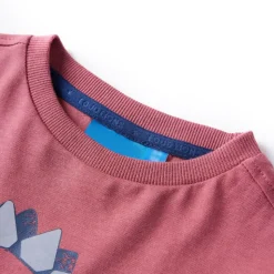 Kindershirt met lange mouwen 104 donkerrood