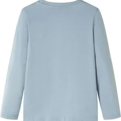 Kindershirt met lange mouwen 92 lichtblauw