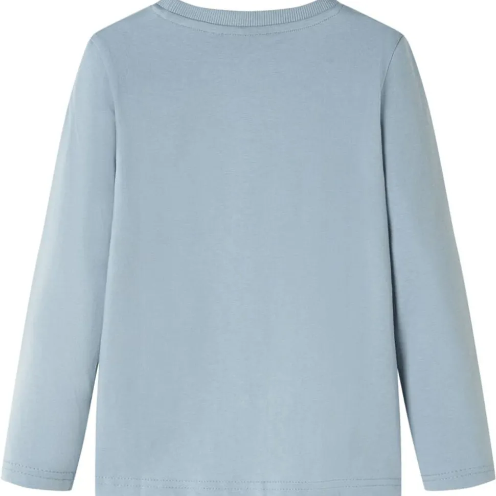 Kindershirt met lange mouwen 92 lichtblauw
