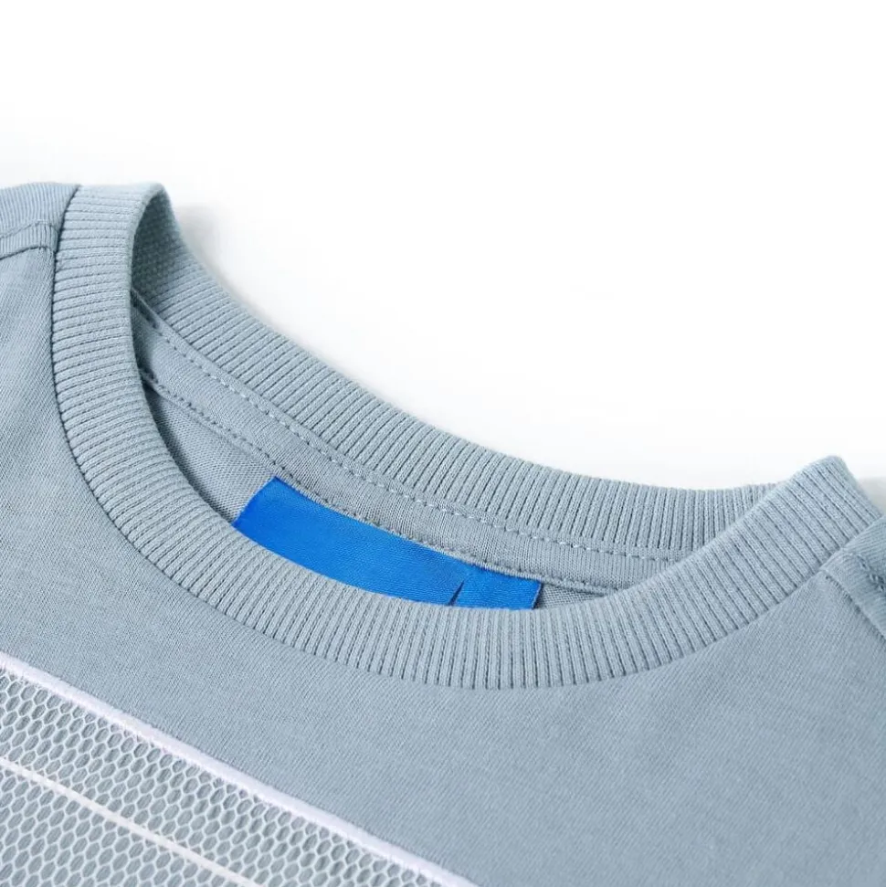 Kindershirt met lange mouwen 92 lichtblauw
