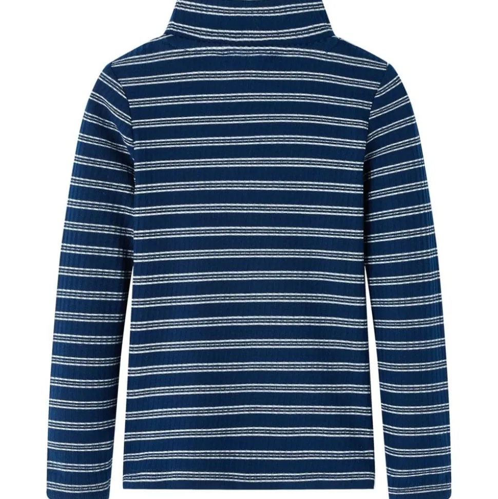 Kindershirt met lange mouwen 128 marineblauw