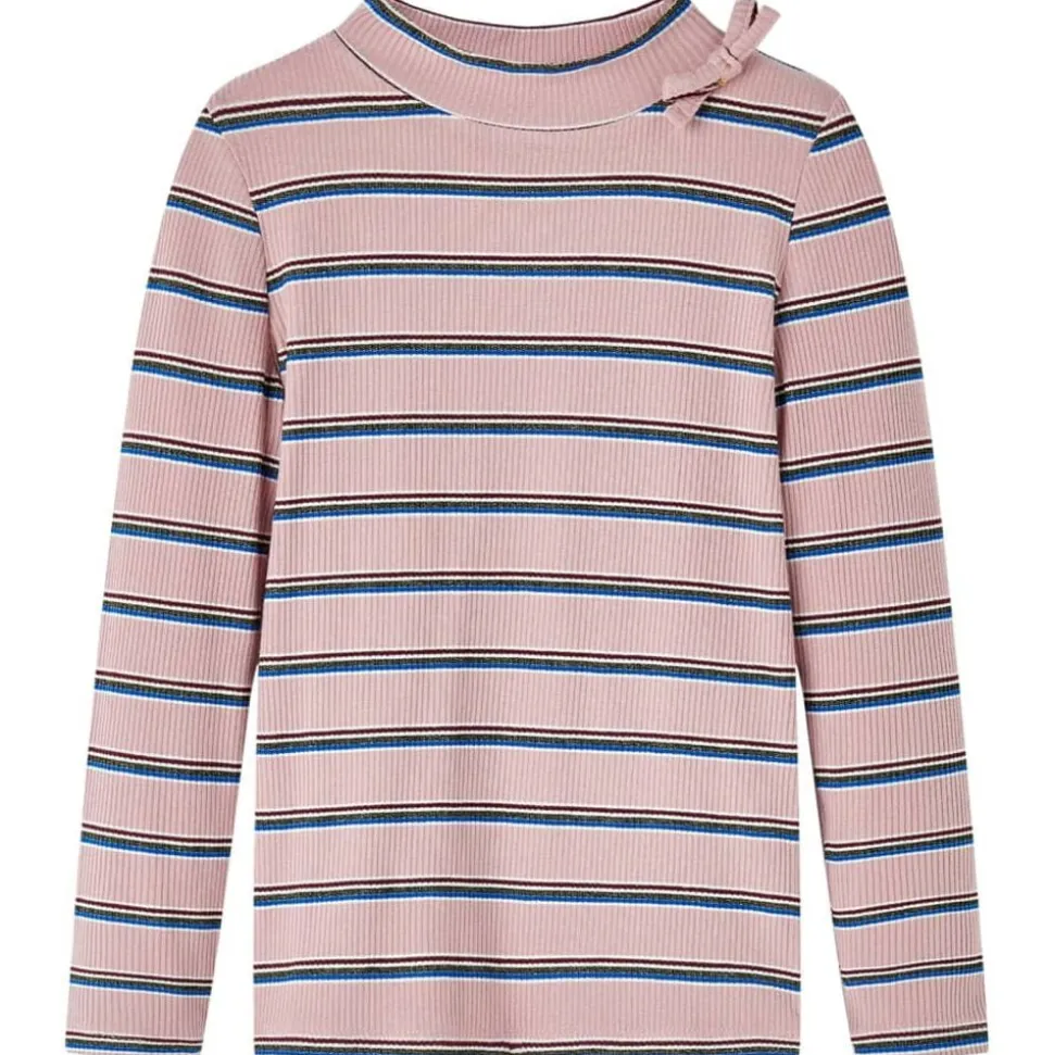 Kindershirt met lange mouwen 128 lichtroze