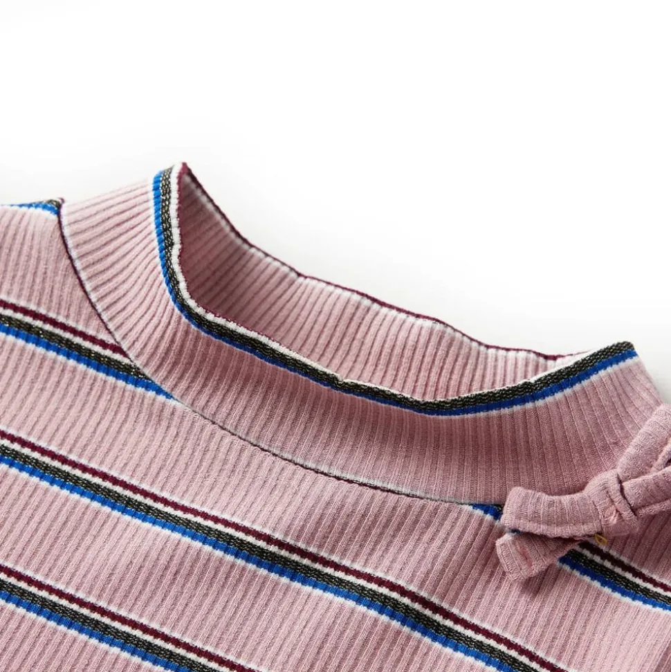 Kindershirt met lange mouwen 128 lichtroze
