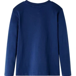 Kindershirt met lange mouwen 92 marineblauw