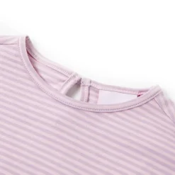 Kindershirt met mouwen met ruches 104 lila