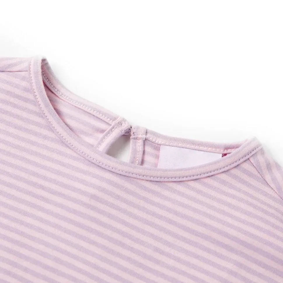 Kindershirt met mouwen met ruches 104 lila