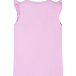 Kindershirt met ruches aan de mouwen 104 lila