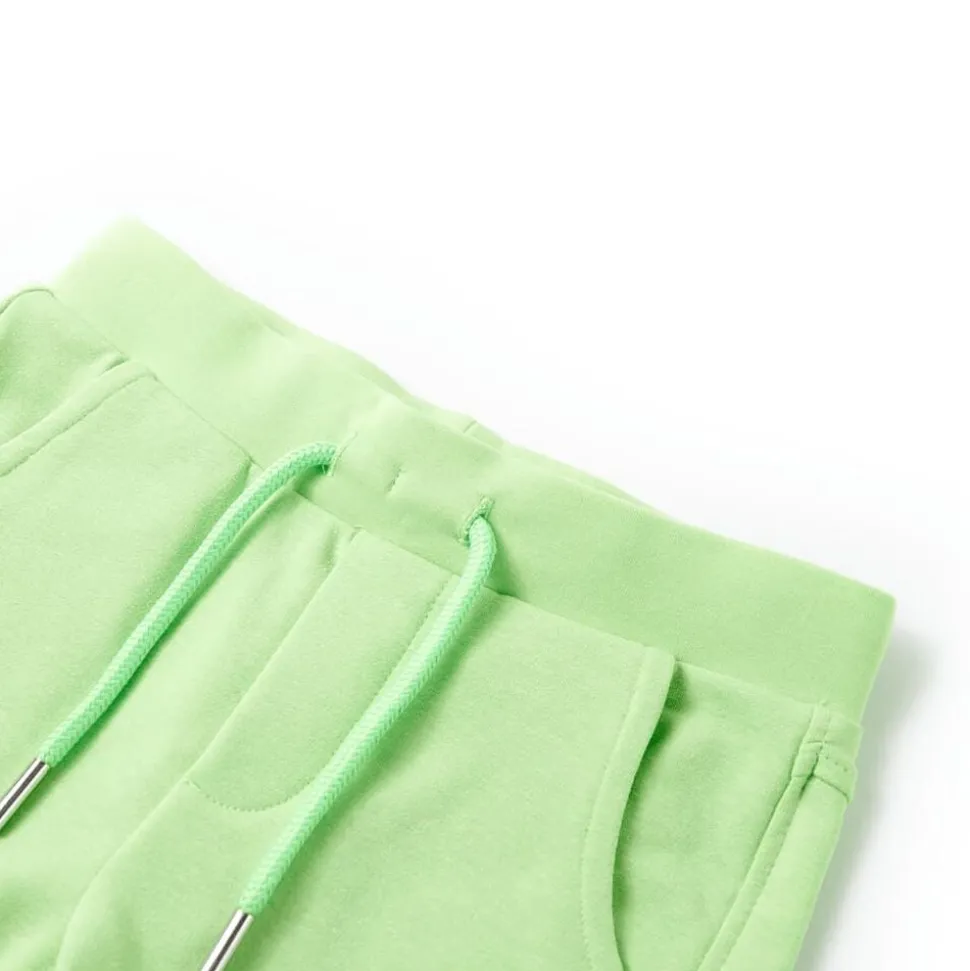 Kindershort 128 fluorescerend groen