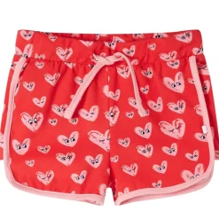 Kindershort met trekkoord 116 rood