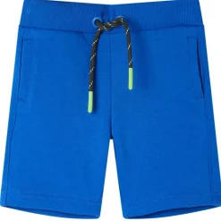 Kindershort met trekkoord 104 blauw