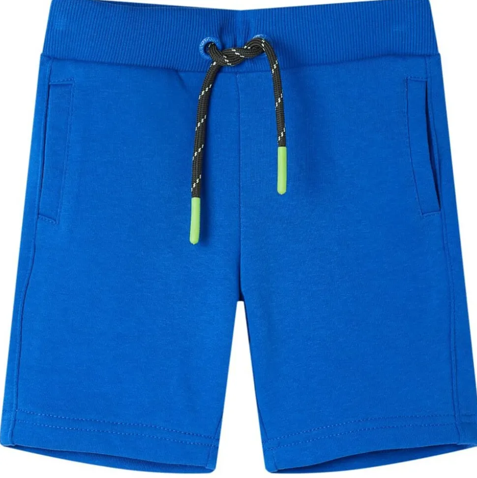 Kindershort met trekkoord 104 blauw