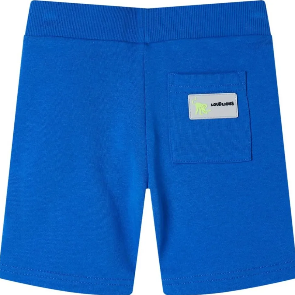 Kindershort met trekkoord 104 blauw