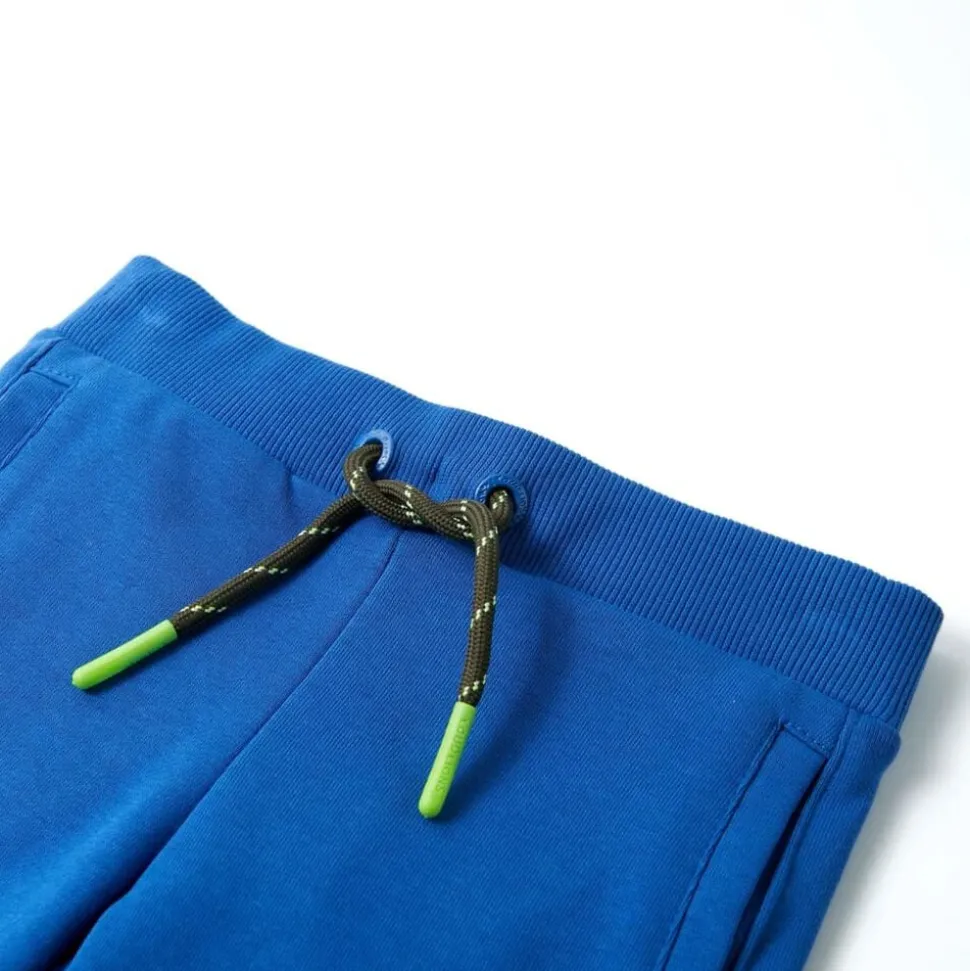 Kindershort met trekkoord 104 blauw