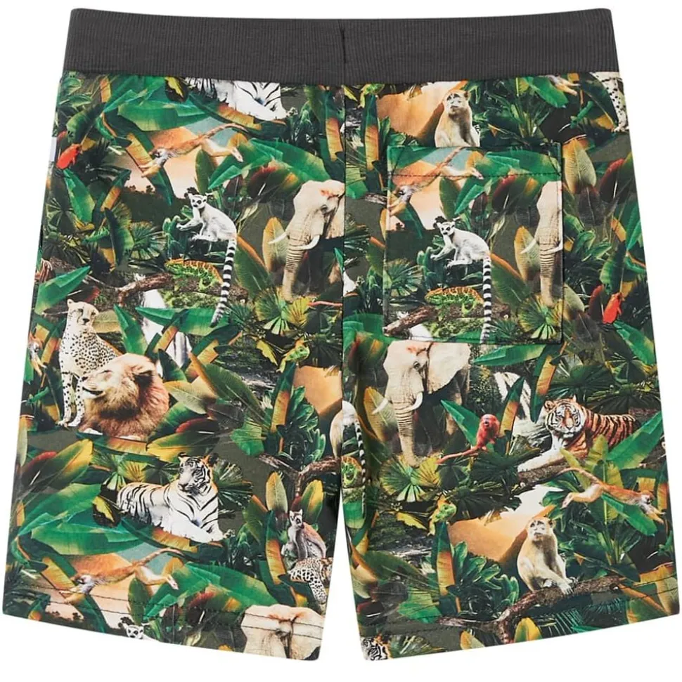 Kindershorts met trekkoord 104 oudpetrol