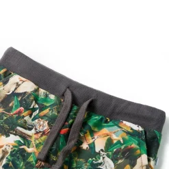 Kindershorts met trekkoord 104 oudpetrol