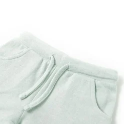 Kindershorts met trekkoord 116 gemengd lichtmintkleurig