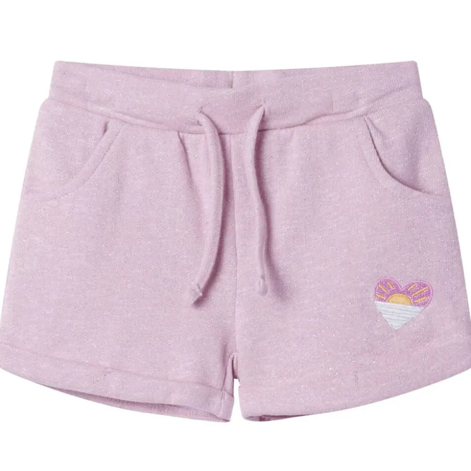Kindershorts met trekkoord 116 gemengd lila