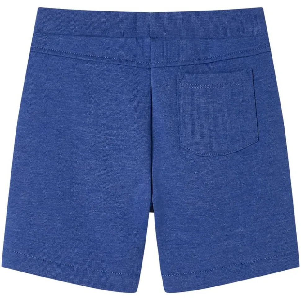 Kindershorts met trekkoord 116 gemêleerd blauw