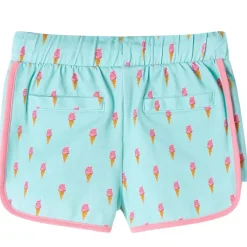 Kindershorts met trekkoord 104 lichtmintkleurig