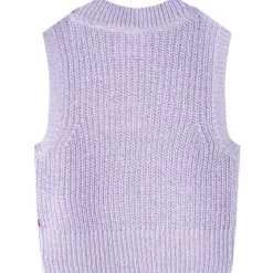 Kinderspencer gebreid 92 lichtlila
