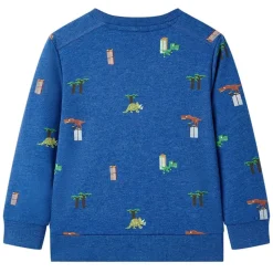 Kindertrui 104 gemêleerd donkerblauw