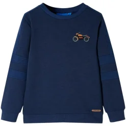 Kindertrui 92 gemêleerd marineblauw