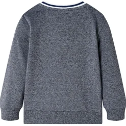 Kindertrui 92 gemêleerd marineblauw