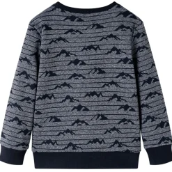 Kindertrui 92 gemêleerd marineblauw