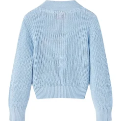 Kindervest gebreid 98 blauw