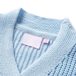 Kindervest gebreid 98 blauw