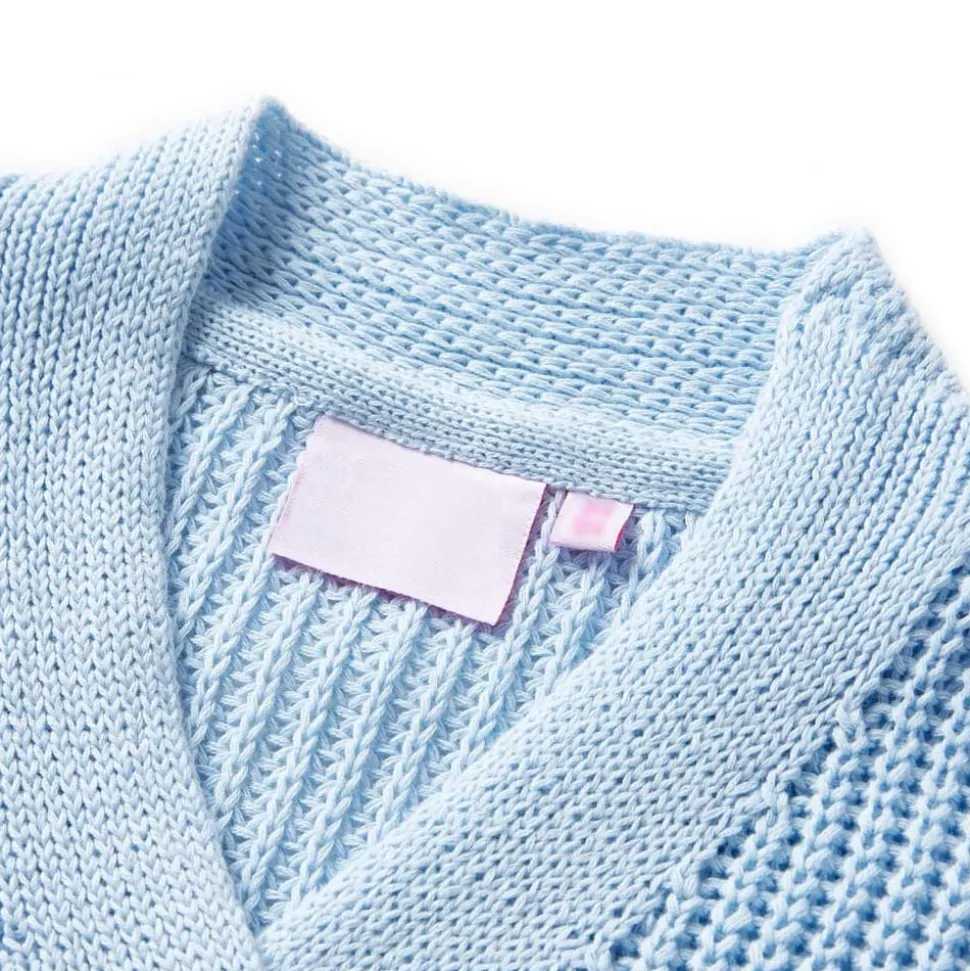 Kindervest gebreid 98 blauw