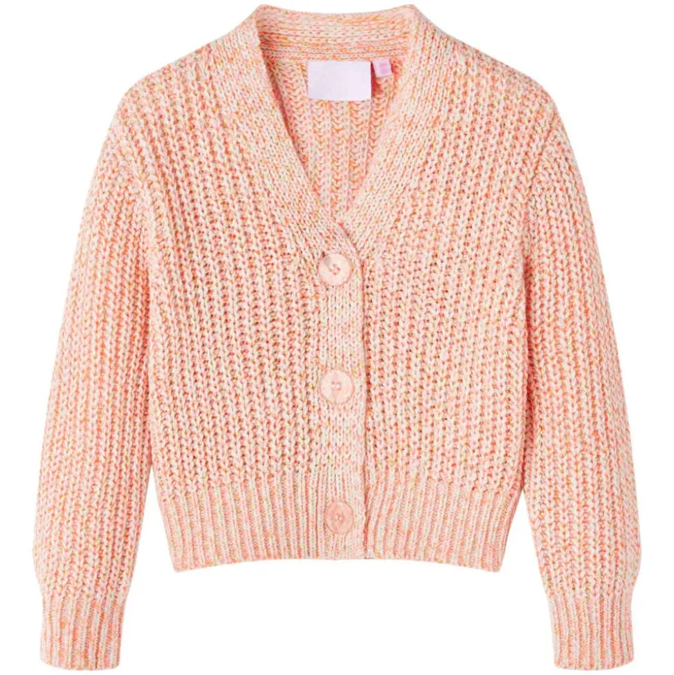 Kindervest gebreid 104 gemengd roze