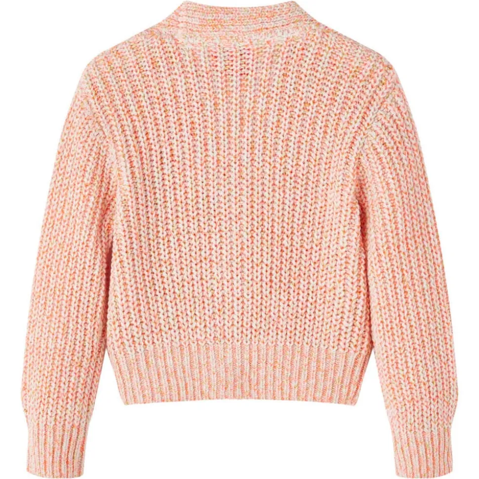 Kindervest gebreid 104 gemengd roze