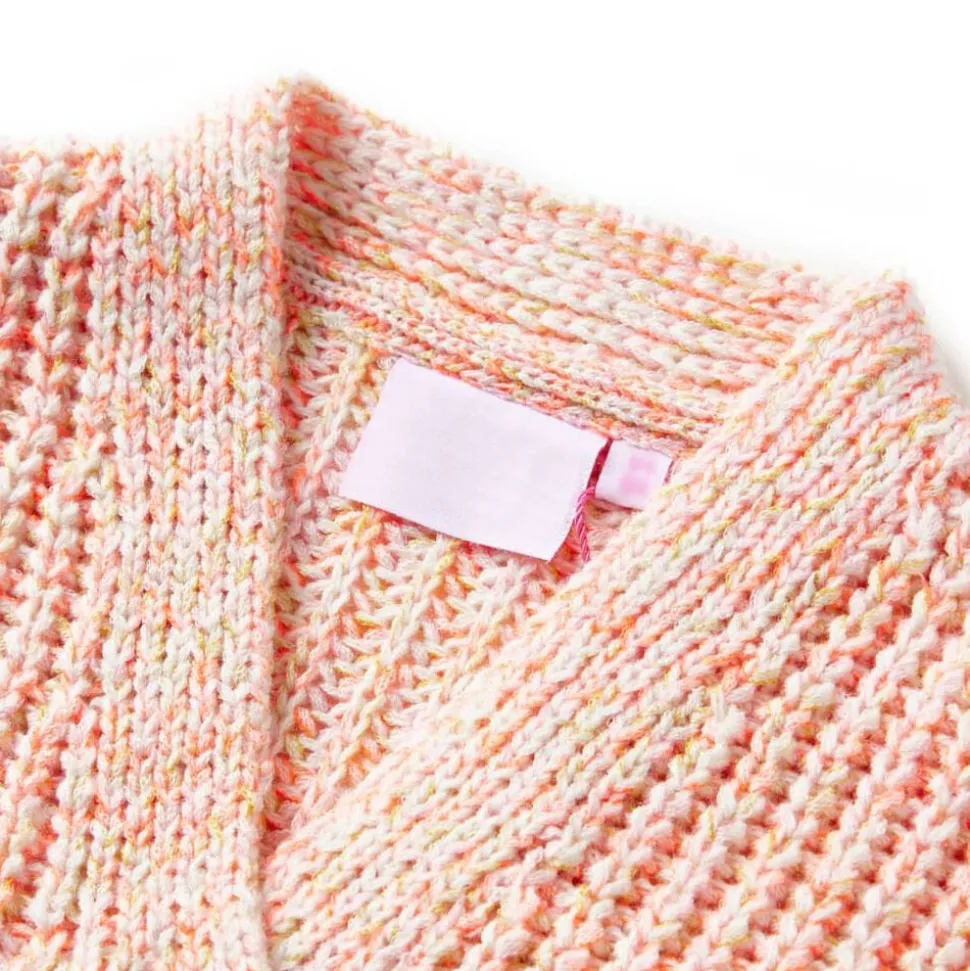 Kindervest gebreid 104 gemengd roze