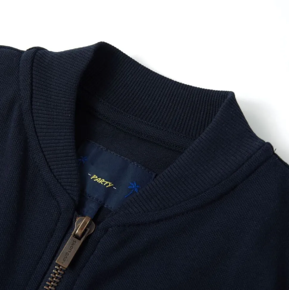 Kindervest met rits 92 marineblauw