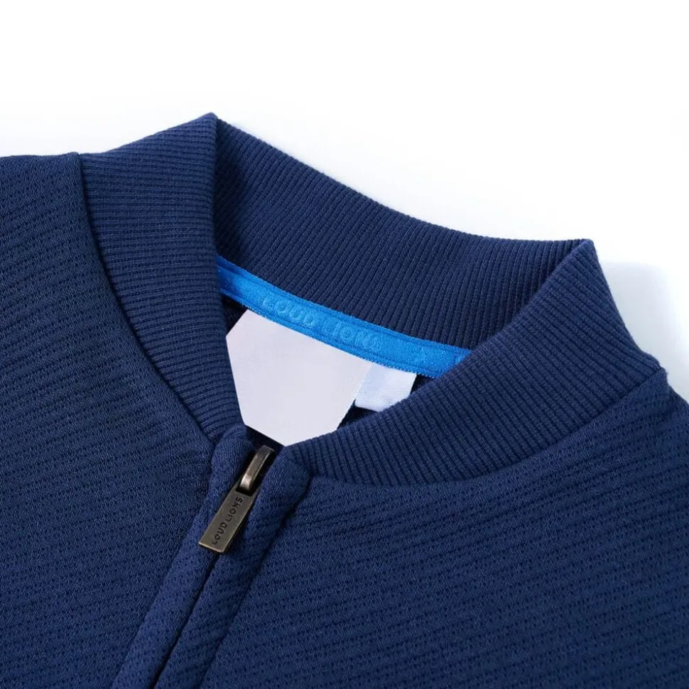 Kindervest met rits 92 marineblauw