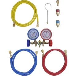 Manometer set voor airco met 2-richtingen