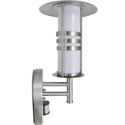Pagode vormige RVS wandlamp met bewegingssensor