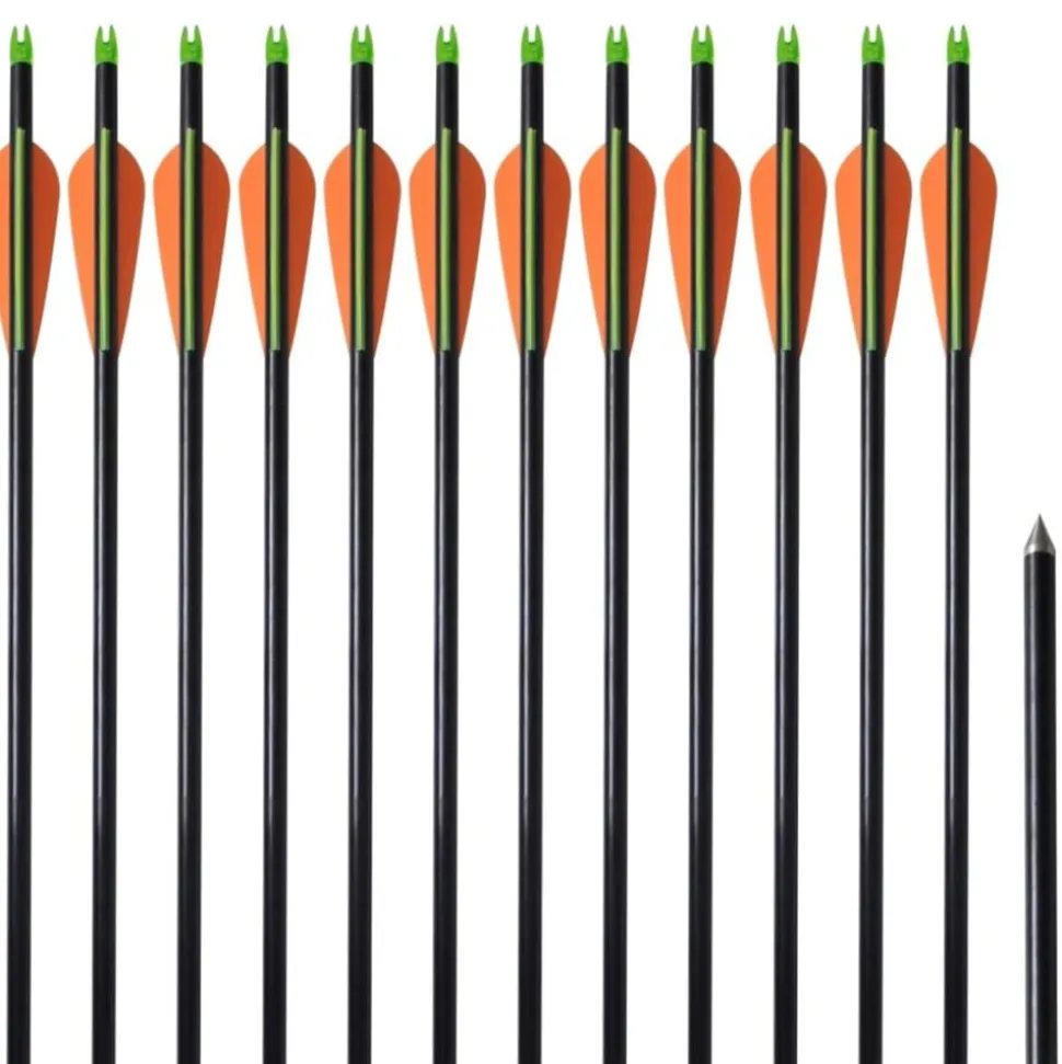 Pijlen compoundboog standaard 30" 0,8 cm glasvezel 12 stuks