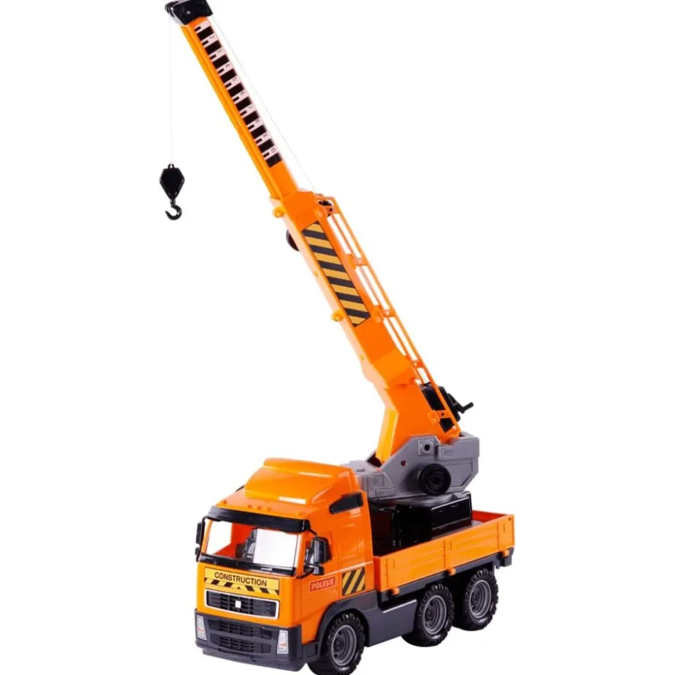 Polesie Wader 4-delige Truckset met kraan polypropeen oranje zwart