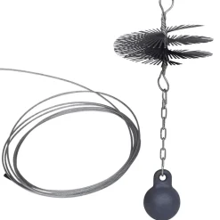 Schoorsteenveegborstel rond Ø 15 cm
