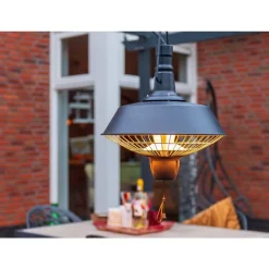 Sunred Hangende verwarmer Indus 2100 W halogeen zwart RSH16