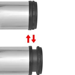 Tafelpoten in hoogte verstelbaar chroom 710 mm 4 st