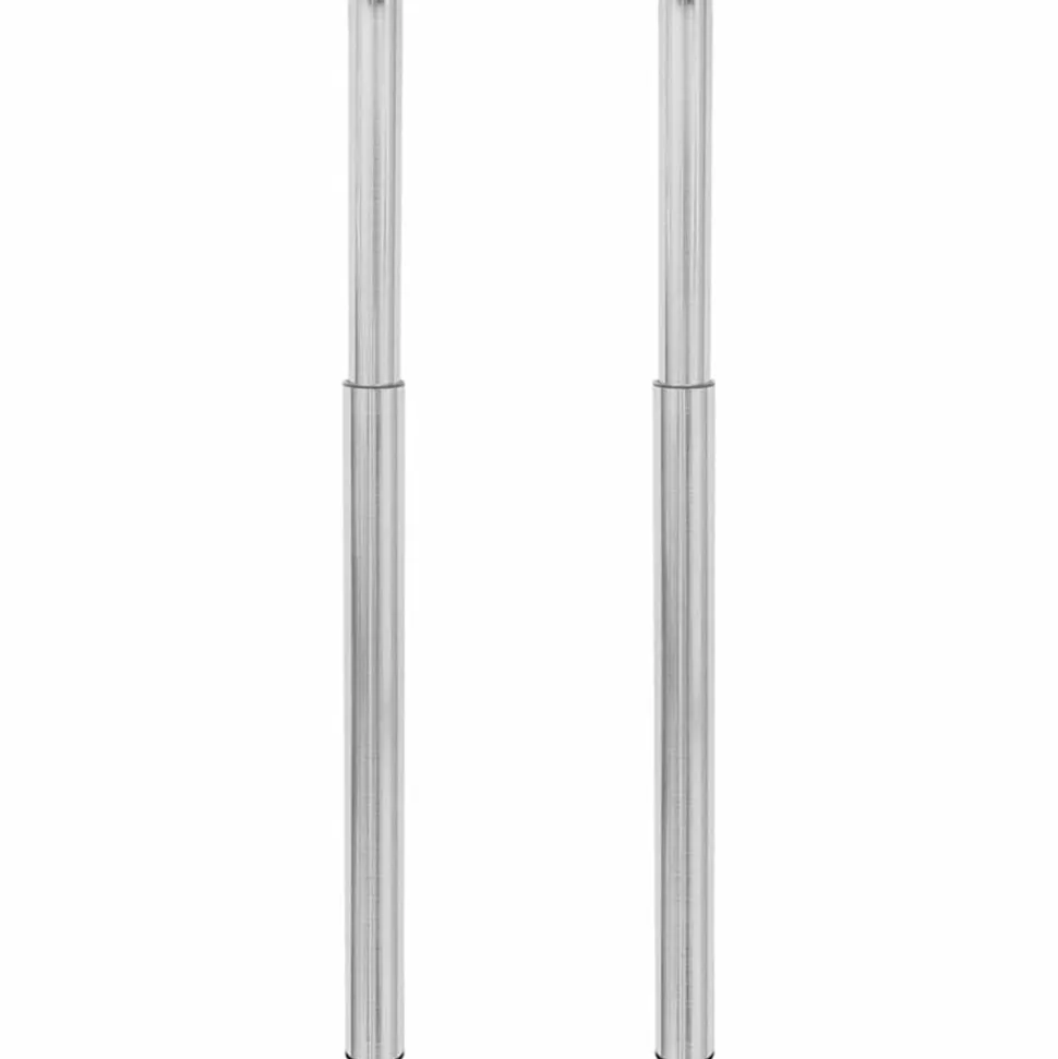 Tafelpoten telescopisch roestvrij staal 710 mm - 1100 mm 2 st